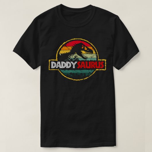 Daddysaurus Dinosaur Funny Dad Saurus Family T-shirt (Design voorkant)