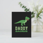 Daddysaurus Dinosaur T-Rex Dino Dad Vaderdag Briefkaart (Staand voorkant)