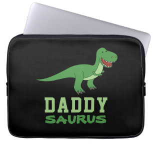 Daddysaurus Dinosaur T-Rex Dino Dad Vaderdag Laptop Sleeve