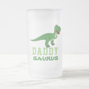 Daddysaurus Dinosaur T-Rex Dino Dad Vaderdag Matglas Bierpul