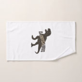 Daddysaurus Dinosaur Vintage Gravure Shirt Ontwerp Handdoek (Handdoek)