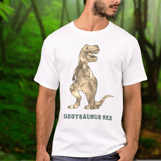 Daddysaurus Dinosaurus Verjaardagsfeestje Pap T-shirt