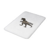 Daddysaurus Dinosaurus Vintage Gravure Shirt Ontwe Badmat (Gekanteld)