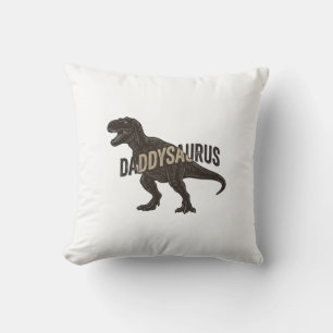 Daddysaurus Dinosaurus Vintage Gravure Shirt Ontwe Kussen