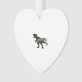 Daddysaurus Dinosaurus Vintage Gravure Shirt Ontwe Ornament (voorkant)