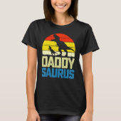 Daddysaurus Fathers Day  Daddy Saurus Men Dad T-shirt (Voorkant)