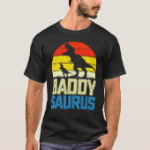 Daddysaurus Fathers Day  Daddy Saurus Men Dad T-shirt (Voorkant)