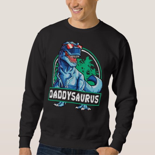 Daddysaurus Fathers Day Rex Dinosaur Daddysaurus Trui (Voorkant)