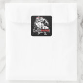 Daddysaurus Funny Dad Saurus T rex Dinosaur Dad Vierkante Sticker (Tas)
