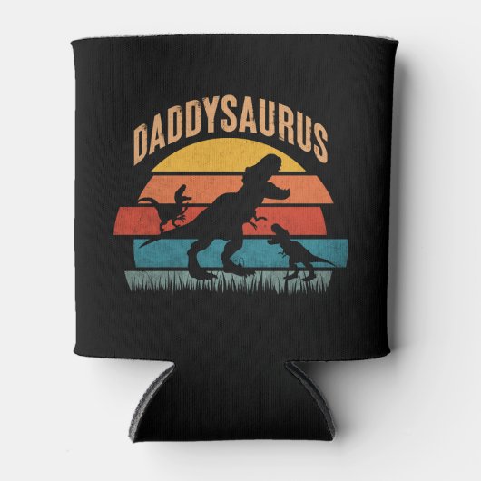Daddysaurus - Grappige dinosaurus papa cadeau Blikjeskoeler (Voorkant)