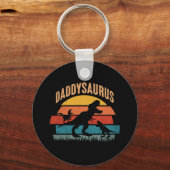 Daddysaurus - Grappige dinosaurus papa cadeau Sleutelhanger (Voorkant)
