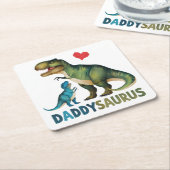 Daddysaurus Kartonnen Onderzetters (Schuin)
