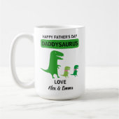 Daddysaurus mok, gepersonaliseerde Vaderdag mok (Links)