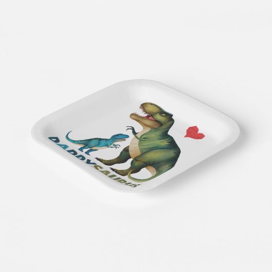 Daddysaurus Papieren Bordje (Gebogen)
