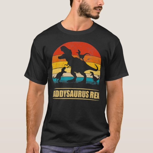 Daddysaurus re 3 kind t-shirt (Voorkant)