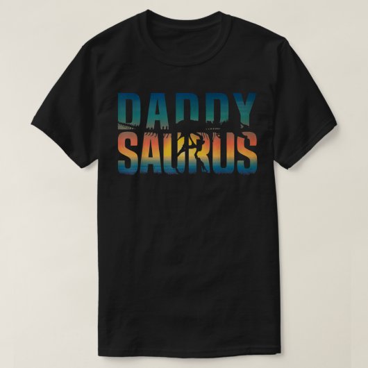 Daddysaurus Re Dinosaur TRe Dad Saurus T-shirt (Design voorkant)