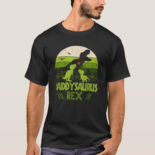 Daddysaurus Rex 2 Kinder soonsonderhemd voor vader T-shirt (Voorkant)