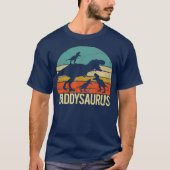 Daddysaurus rex 3 kinder papa dinosaurus t-shirt (Voorkant)