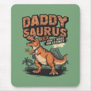 Daddysaurus Rex: De koele prehistorische legende Muismat