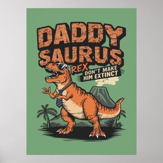 Daddysaurus Rex: De koele prehistorische legende Poster (Voorkant)