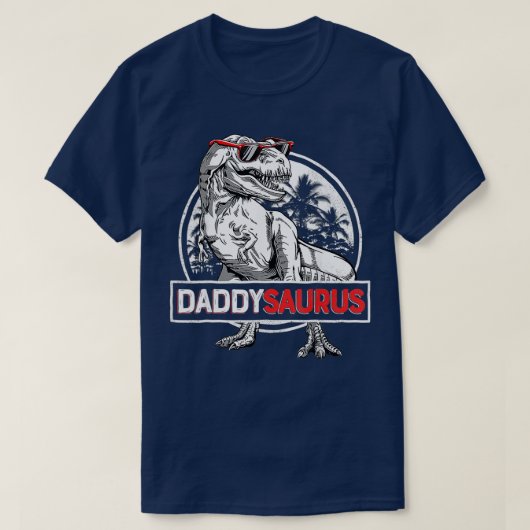 Daddysaurus Rex Dinosaur Dad Saurus Family Matc T-shirt (Design voorkant)