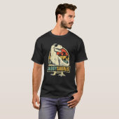 Daddysaurus Rex Dinosaur Dad Saurus Family Match T-shirt (Voorkant volledig)