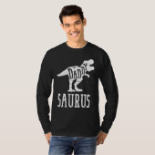 Daddysaurus Rex Dinosaur Dad Saurus Family Match T-shirt (Voorkant volledig)
