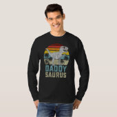 Daddysaurus Rex Dinosaur Dad Saurus Family Match T-shirt (Voorkant volledig)