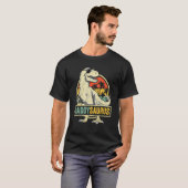 Daddysaurus Rex Dinosaur Dad Saurus Family Match T-shirt (Voorkant volledig)