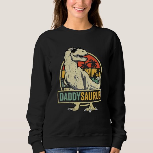 Daddysaurus Rex Dinosaur Dad Saurus Family Match Trui (Voorkant)