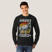 Daddysaurus Rex Dinosaur Dad Saurus Family Matchi T-shirt (Voorkant volledig)