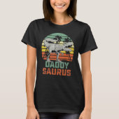Daddysaurus Rex Dinosaur Daddy Saurus Family Match T-shirt (Voorkant)
