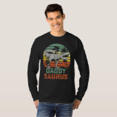 Daddysaurus Rex Dinosaur Daddy Saurus Family Match T-shirt (Voorkant volledig)