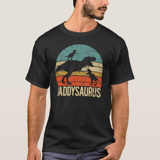 Daddysaurus Rex Dinosaur Papa Saurus T-shirt (Voorkant)