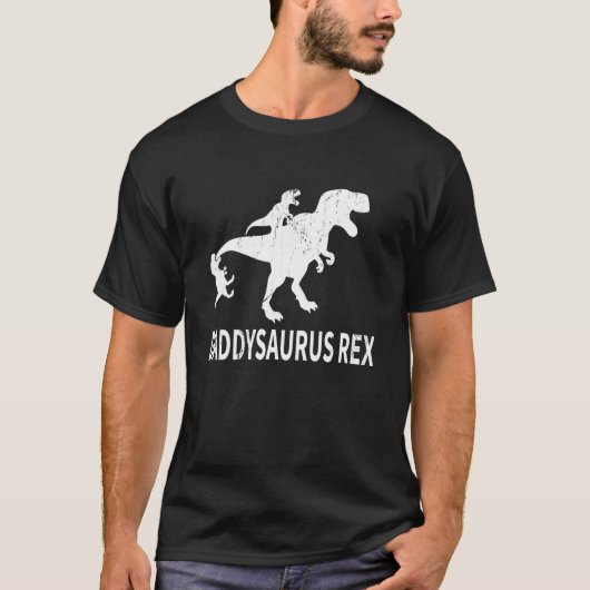 Daddysaurus Rex Grappige Vader Papa Dinosaur T-Rex T-shirt (Voorkant)