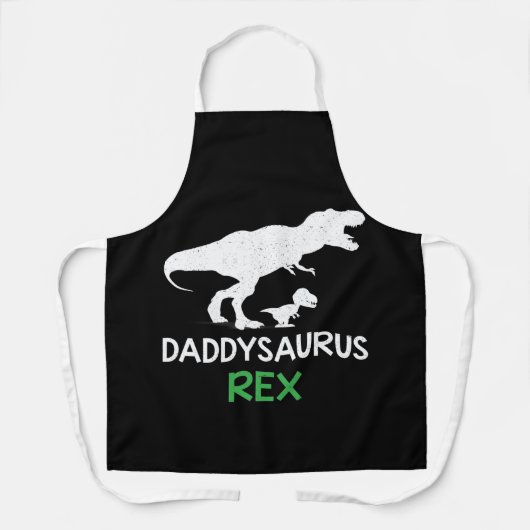 Daddysaurus Rex Of Kid Father's Day Schort (Voorkant)