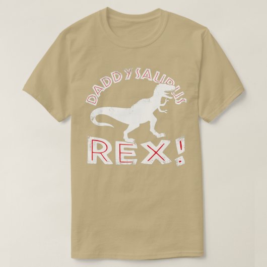 DaddySaurus Rex TRex Vaderdag T-shirt (Design voorkant)