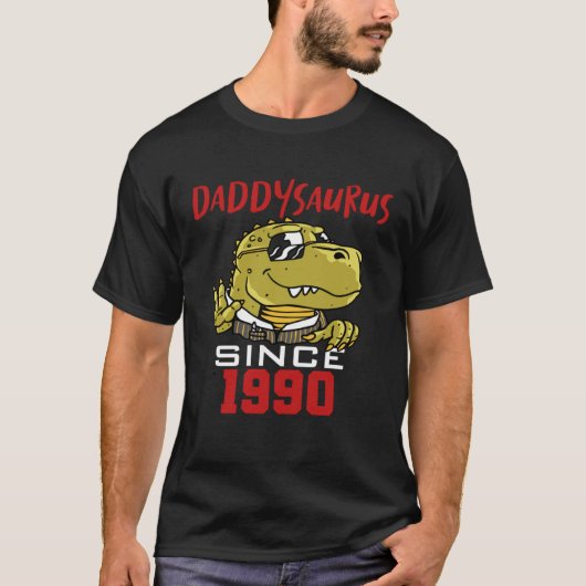 Daddysaurus sinds 1990 t-shirt (Voorkant)