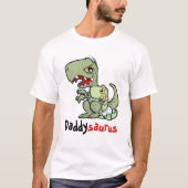 Daddysaurus T-Rex Baby Boy Vader T-shirt (Voorkant)