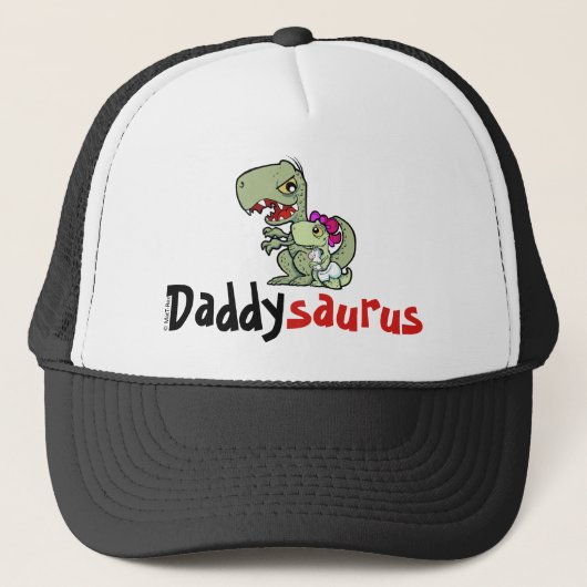 Daddysaurus T-Rex Baby Girl Trucker Pet (Voorkant)