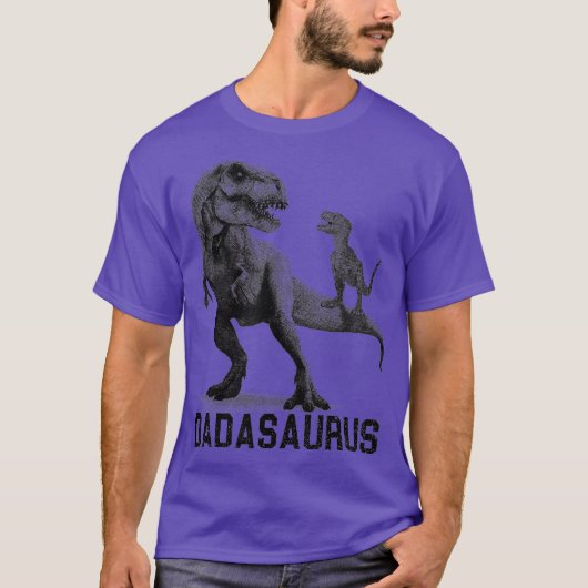 Daddysaurus T Rex Dinosaur Dad Saurus Cool Dad T-shirt (Voorkant)