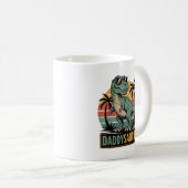 Daddysaurus T Rex Dinosaur Dad Saurus Koffiemok (Voorkant rechts)