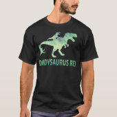 Daddysaurus T Rex Dinosaur Daddy Saurus Dad 2 Two  T-shirt (Voorkant)
