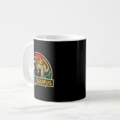 Daddysaurus T Rex Dinosaur Daddy Saurus Familie Ma Koffiemok (Voorkant links)