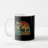 Daddysaurus T Rex Dinosaur Daddy Saurus Familie Ma Koffiemok (Links)