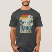 Daddysaurus T Rex Dinosaur Daddy Saurus Family T-shirt (Voorkant)