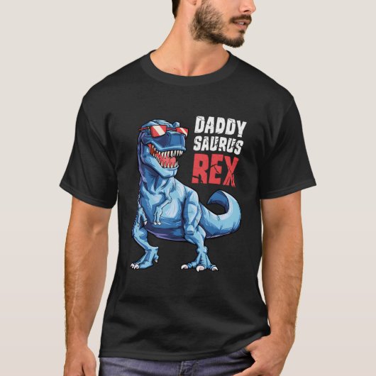 Daddysaurus T Rex Dinosaur Gift Daddy Saurus Famil T-shirt (Voorkant)