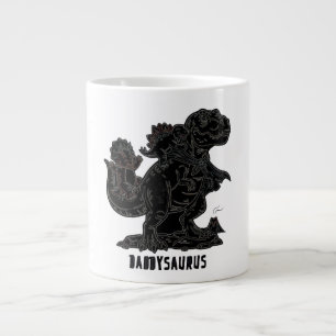 Daddysaurus T-Rex Dinosaur Grafisch: Schattige Vad Grote Koffiekop