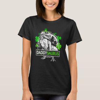 Daddysaurus T Rex Dinosaurus Daddy Saurus St Patri T-shirt