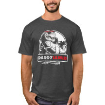 Daddysaurus T shirt Fathers Day Gifts T rex papa 